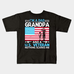 Happy Veteran Memorial Day Grandpa Kids T-Shirt